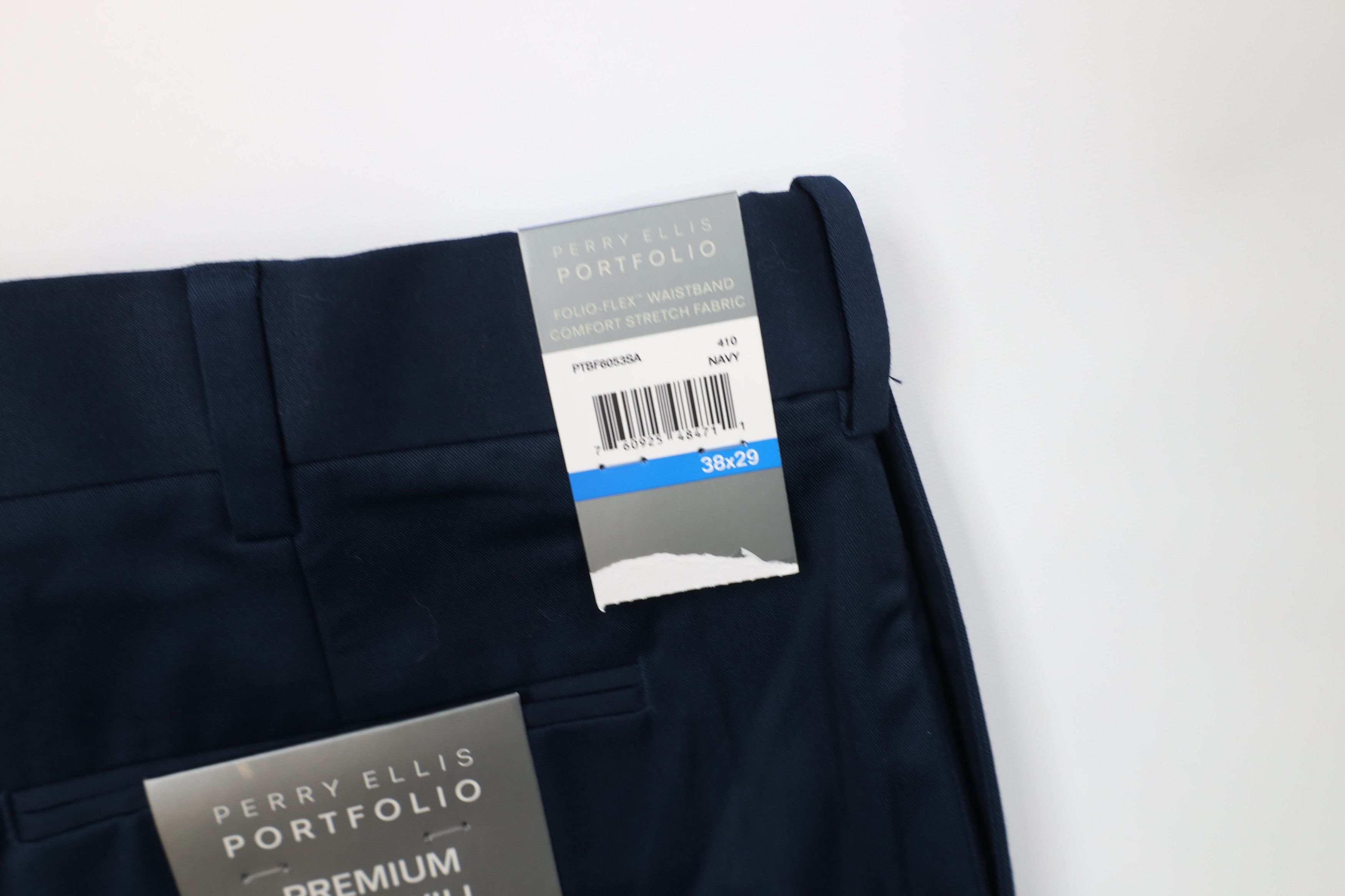 Perry Ellis Deadstock Vintage Y2K Perry Ellis Wide Leg Chino Pants Blue Size US 38 / EU 54 - 14 Thumbnail