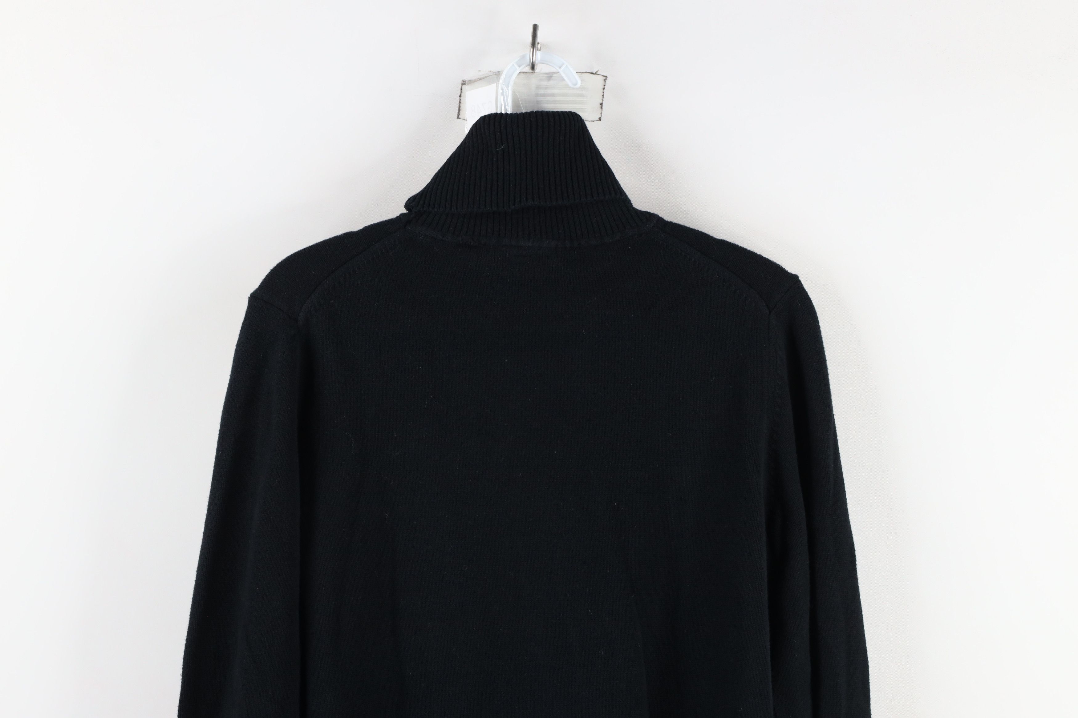 Gap × Vintage Vintage Gap Cotton Ribbed Knit Turtleneck Sweater Black Size XL / US 12-14 / IT 48-50 - 9 Thumbnail