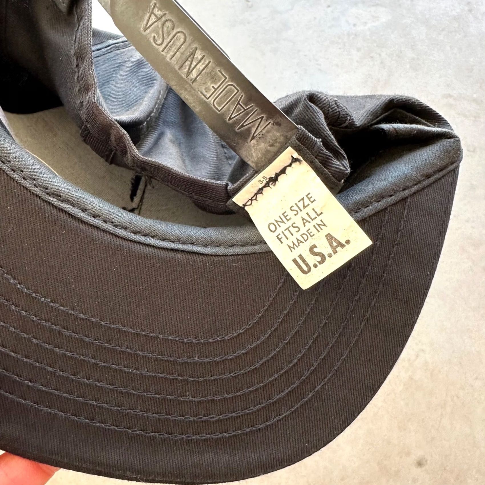 Vintage VINTAGE Unbranded Hat Cap Baseball Cap Snapback Racing Superflo Made In USA Men Adjustable Black 80s USA Size ONE SIZE - 5 Thumbnail
