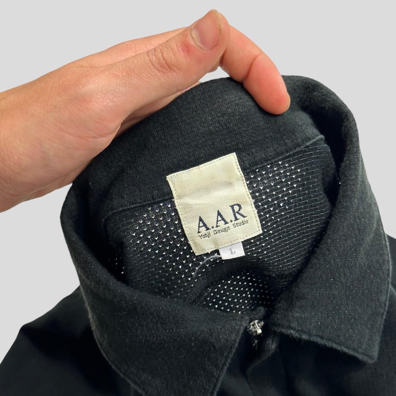 Yohji Yamamoto Yohji Yammamoto 00’s Mesh Cotton Zip Collar Shirt - S Size US S / EU 44-46 / 1 - 2 Thumbnail