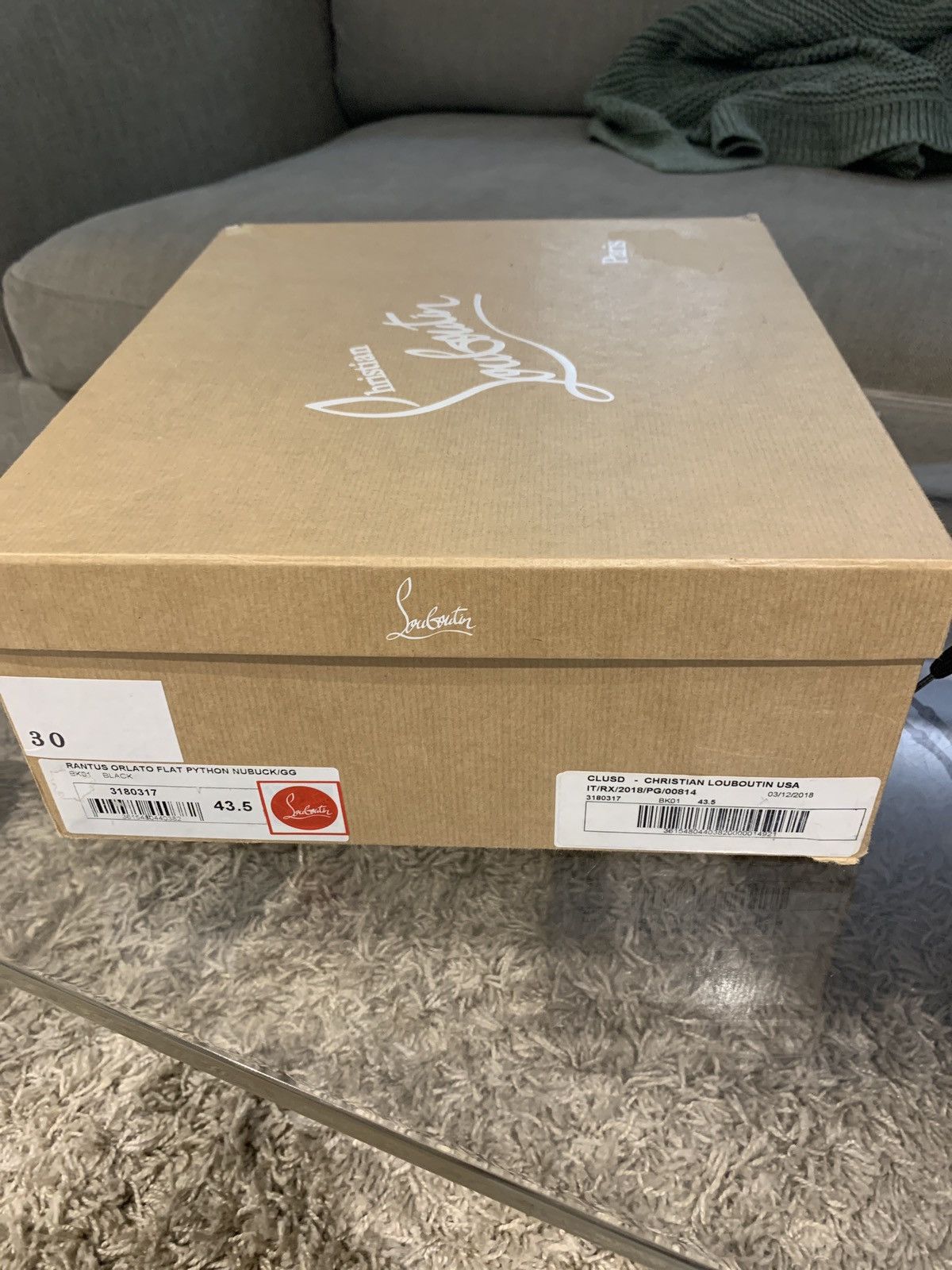 Christian Louboutin Christian Louboutin Rantus Orlato Python Sneakers Size US 10.5 / EU 43-44 - 9 Thumbnail