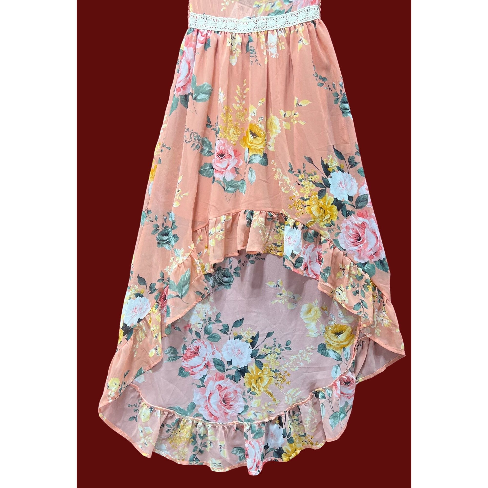 rue21 Rue 21 - Women's Sumer Sleeveless High Low Hem Ruffle Floral Size XXS / US 00 / IT 34 - 17 Thumbnail