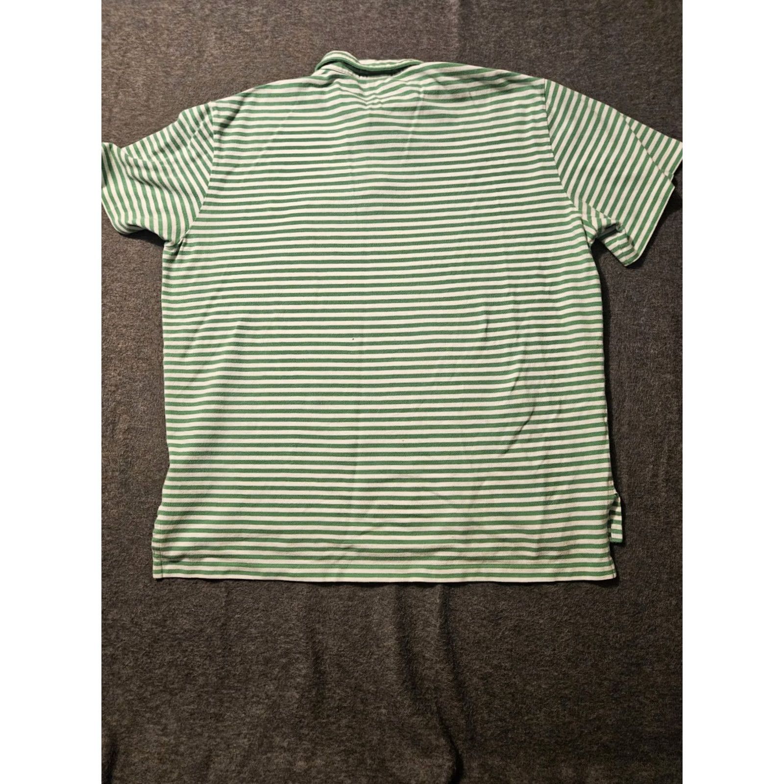 Polo Ralph Lauren VINTAGE Polo Ralph Lauren Polo Shirt Mens 2XL Green Striped Preppy Logo Embroidered Short Sleeve Collared Shirt Size US XXL / EU 58 / 5 - 6 Thumbnail