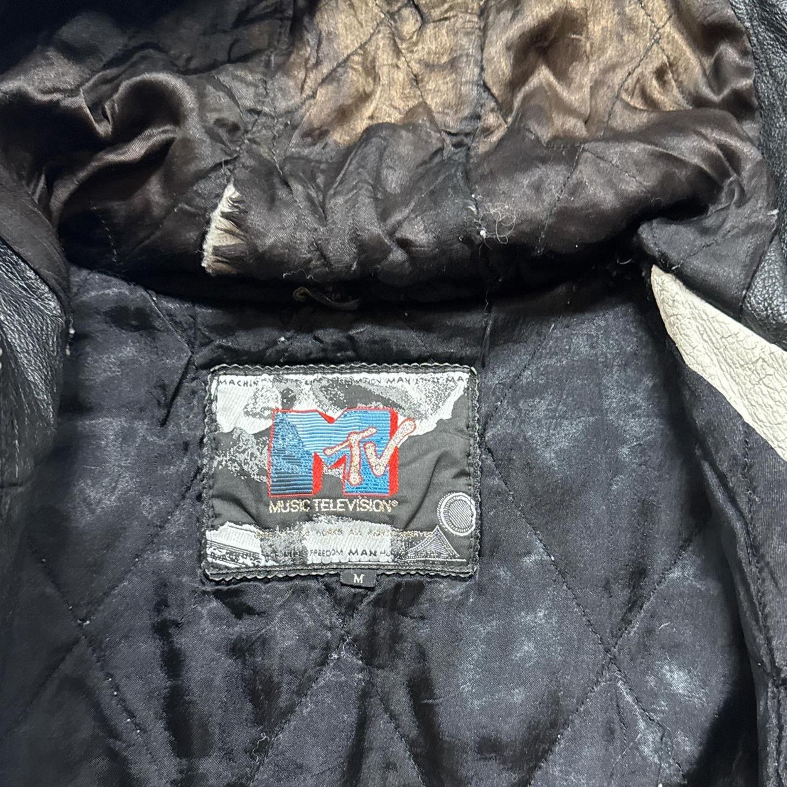 Vintage Vintage YO MTV RAPS Promo Hooded Rap HipHop Leather Jacket Size US M / EU 48-50 / 2 - 5 Thumbnail