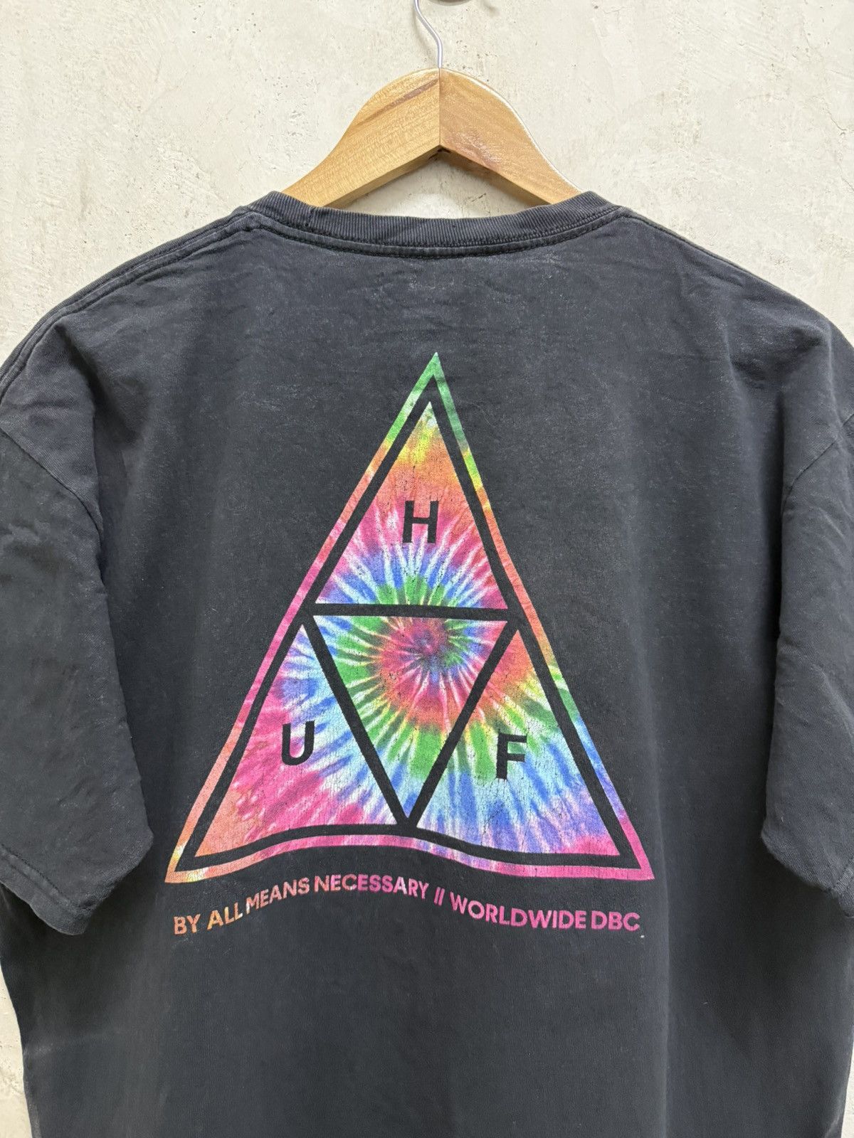 Huf 2000s Distressed Huf Skate Tees Size US L / EU 52-54 / 3 - 2 Thumbnail