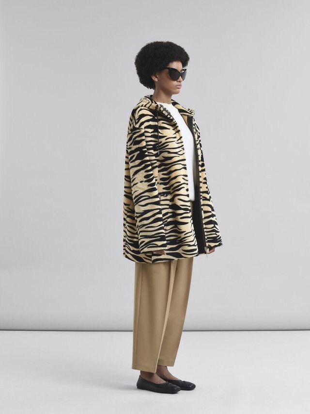Marni o1w1db10426 Wool Blend Trousers in Beige Size 28" / US 6 / IT 42 - 4 Thumbnail