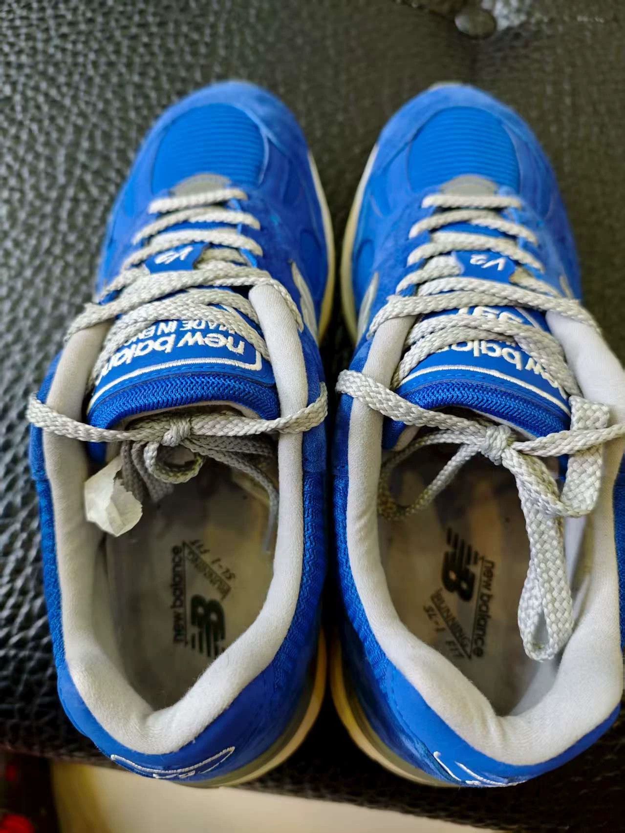 New Balance New Balance 991V2 U991BL2 UK Blue Men Low Top Trainers Size US 10 / EU 43 - 5 Thumbnail