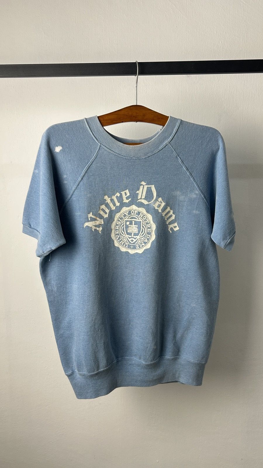 Champion × Vintage 1960s Notre Dame Collegiate Sweatshirt S/S Size US L / EU 52-54 / 3 - 6 Thumbnail