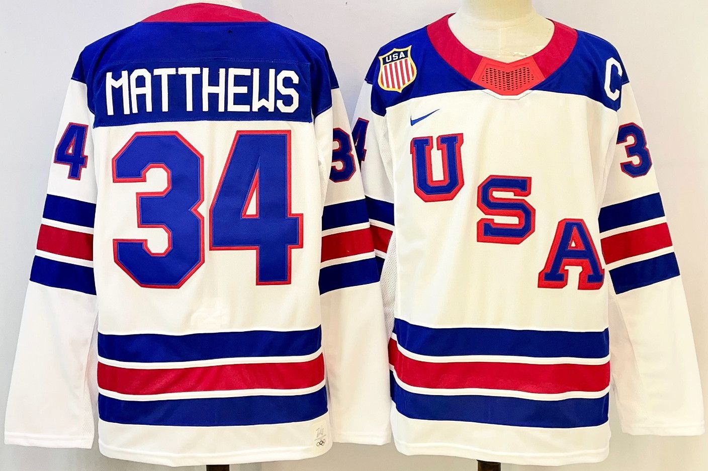 Other Men's USA Hockey #34 MATTHEWS Jersey Size US S / EU 44-46 / 1 - 1 Thumbnail