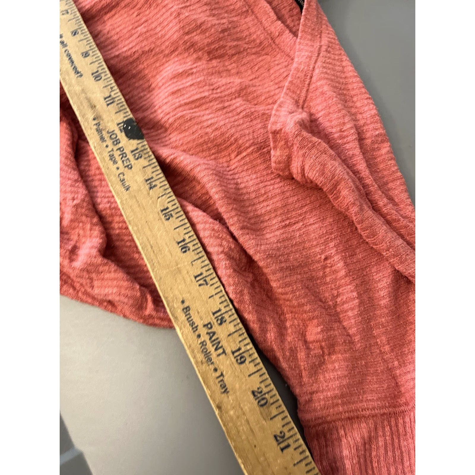 Abercrombie & Fitch Abercrombie & Fitch Women’s XS Ribbed Tie Front Pink Long Sleeve Blouse Size XS / US 0-2 / IT 36-38 - 5 Thumbnail