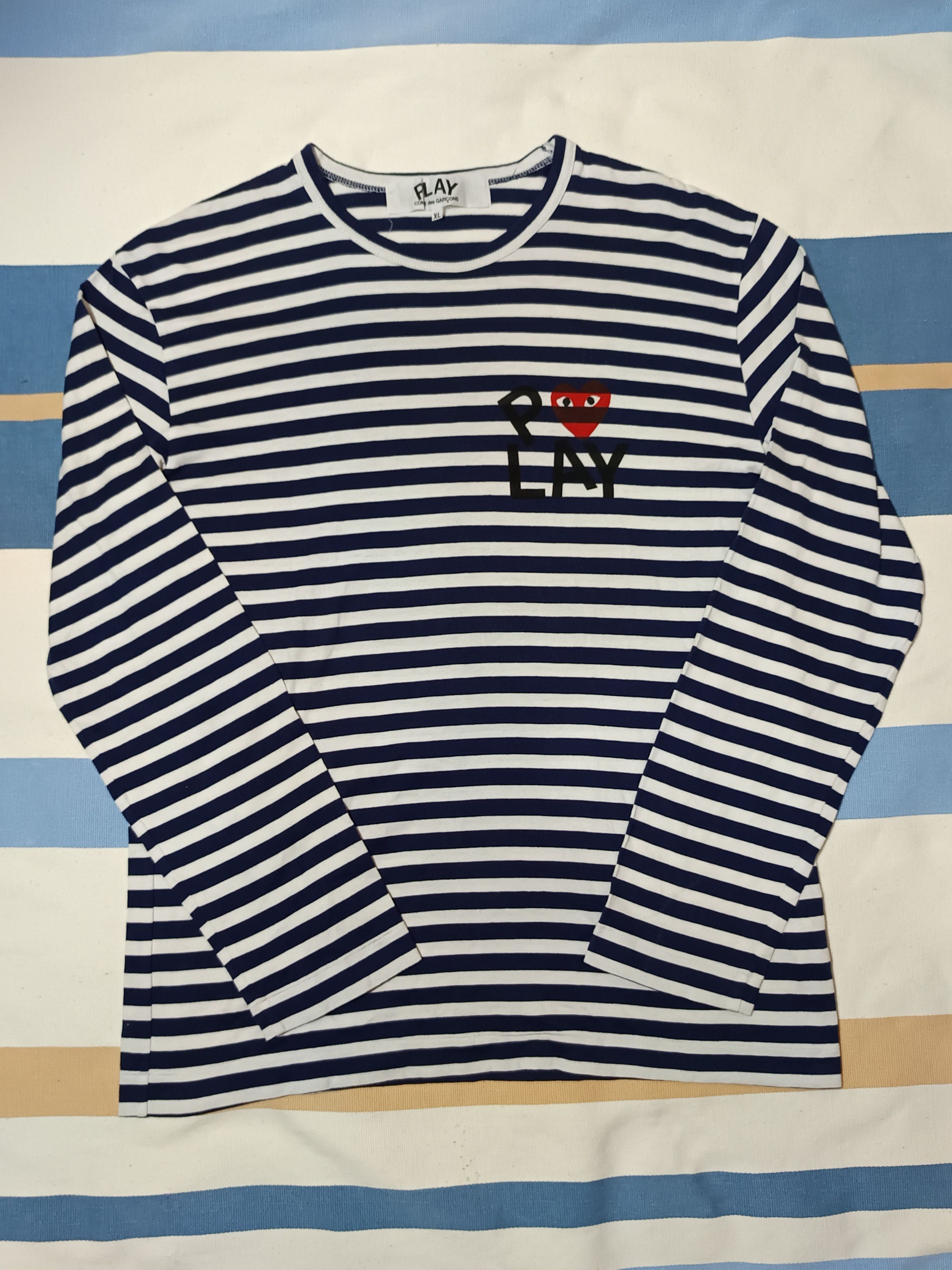 PLAY COMME DES GARCONS STRIPED LONG SLEEVE