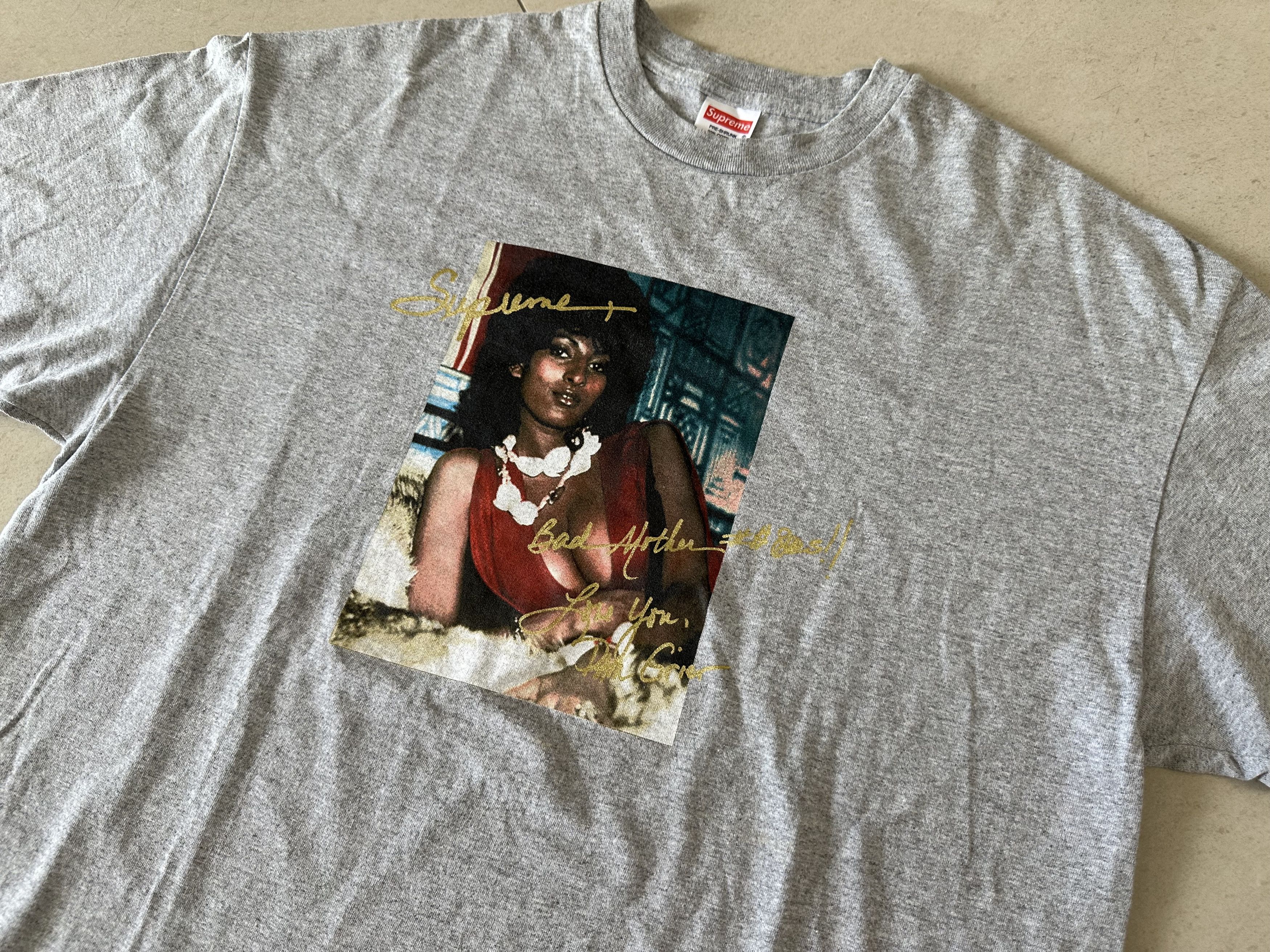 Supreme Supreme SS12 Pam Grier Tee T-Shirt Grey size XL | Grailed