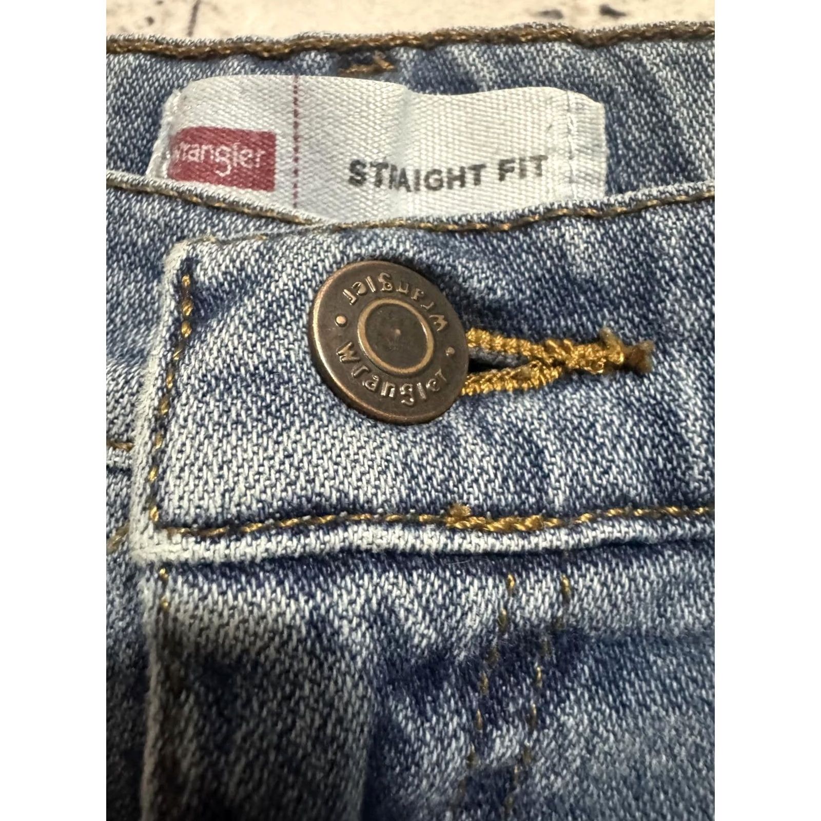 Wrangler Wrangler Jeans Straight Fit 27 28 Blue Women Regular Size 14 27in 28in Denim Cotton Button Size 27" / US 4 / IT 40 - 5 Thumbnail