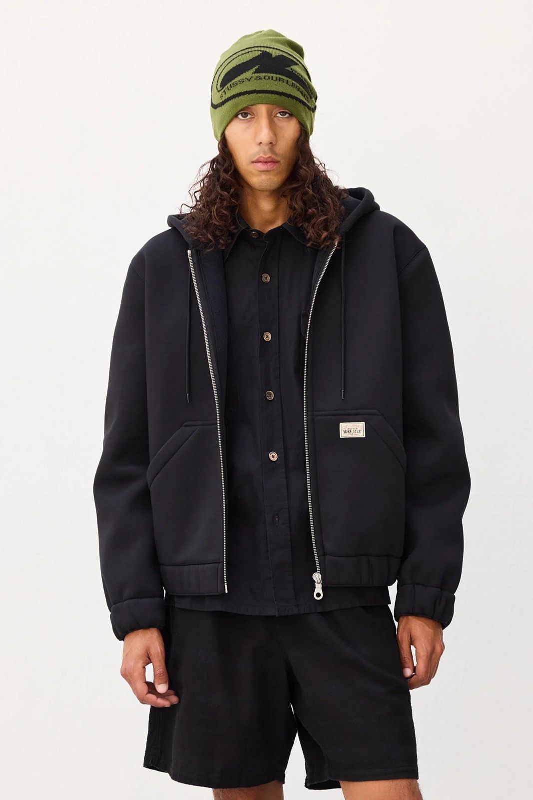 Our Legacy × Stussy Our Legacy x Stussy Work Shop Black Scuba Zip