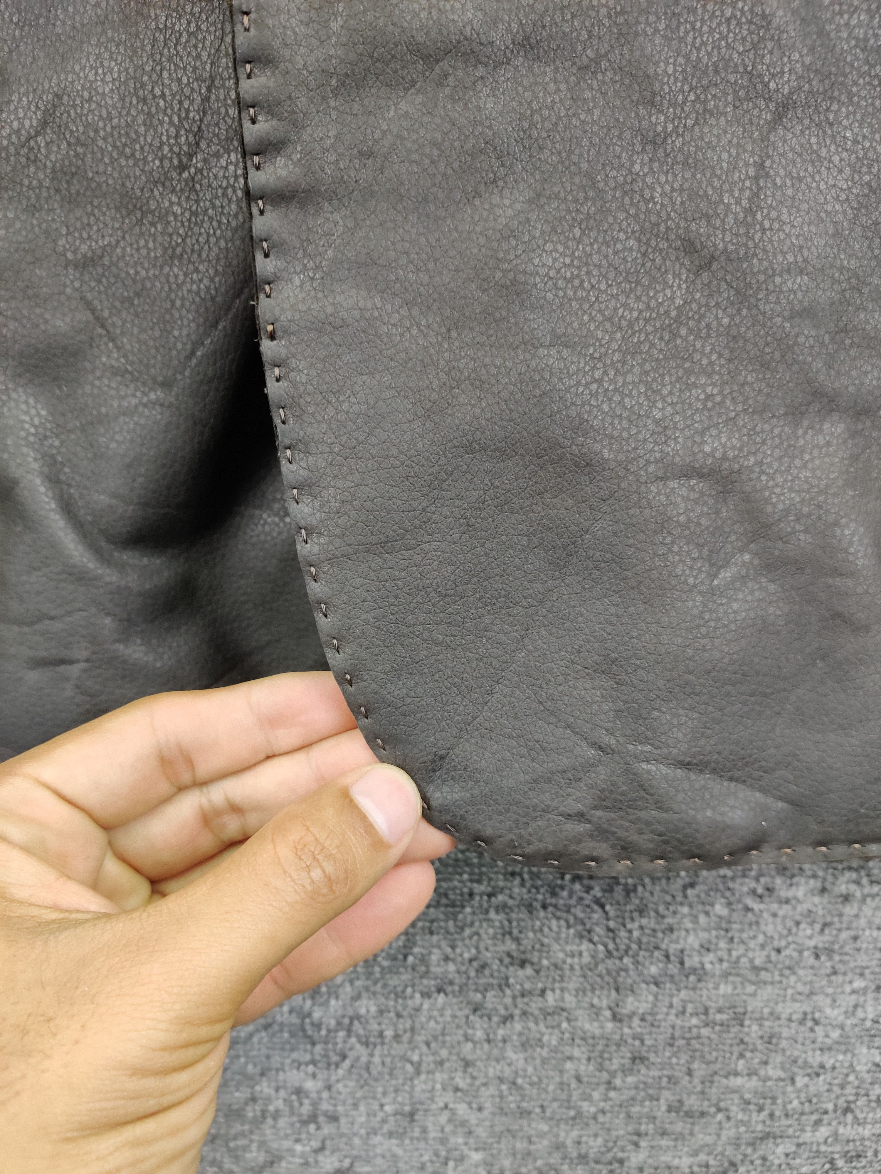 Givenchy Vintage Givenchy Brown Leather Blazer Coat Jacket Size US L / EU 52-54 / 3 - 15 Thumbnail