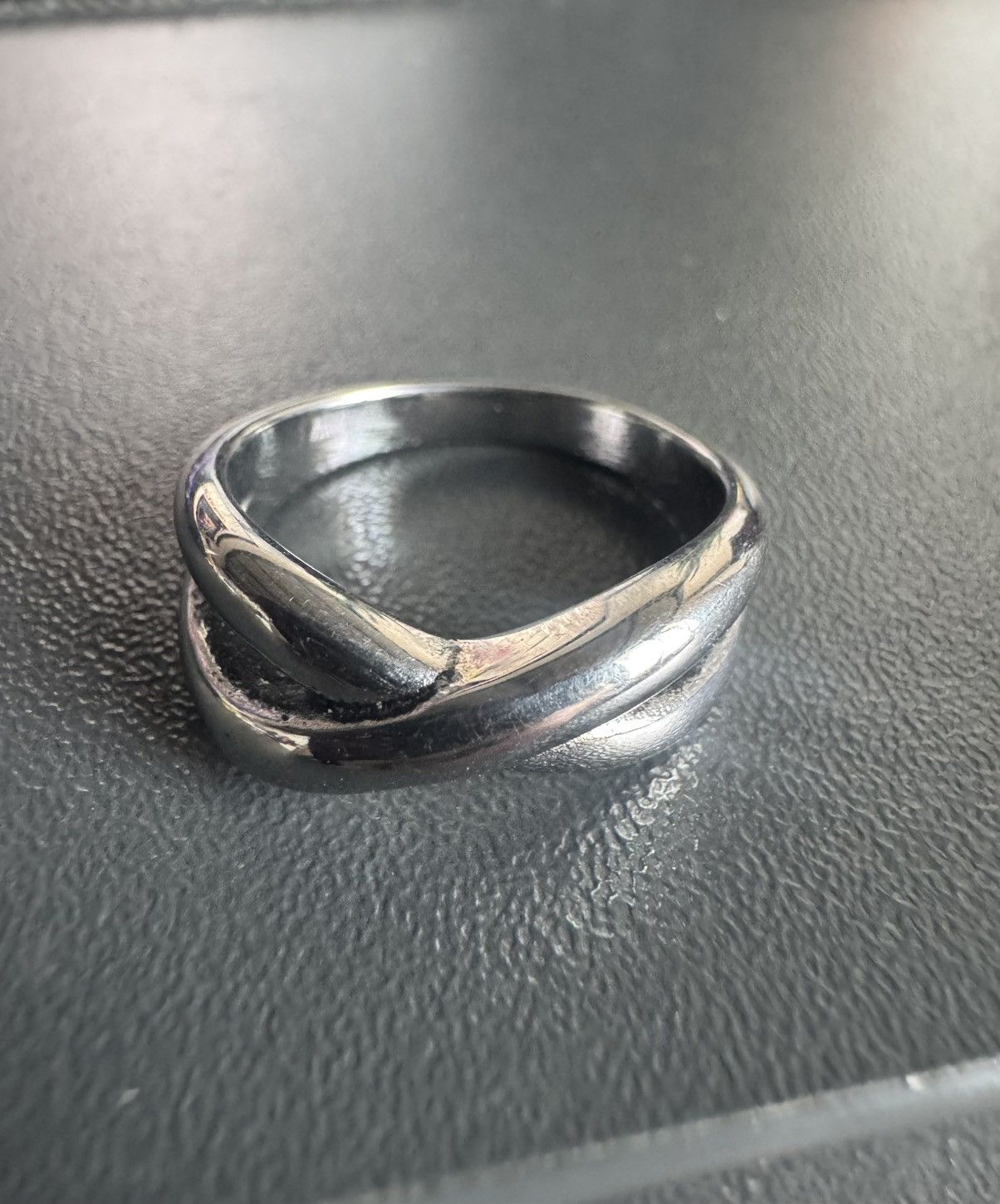 Other Minimalist Silver Criss-Cross Infinity Ring - Avant-Garde Size ONE SIZE - 2 Thumbnail