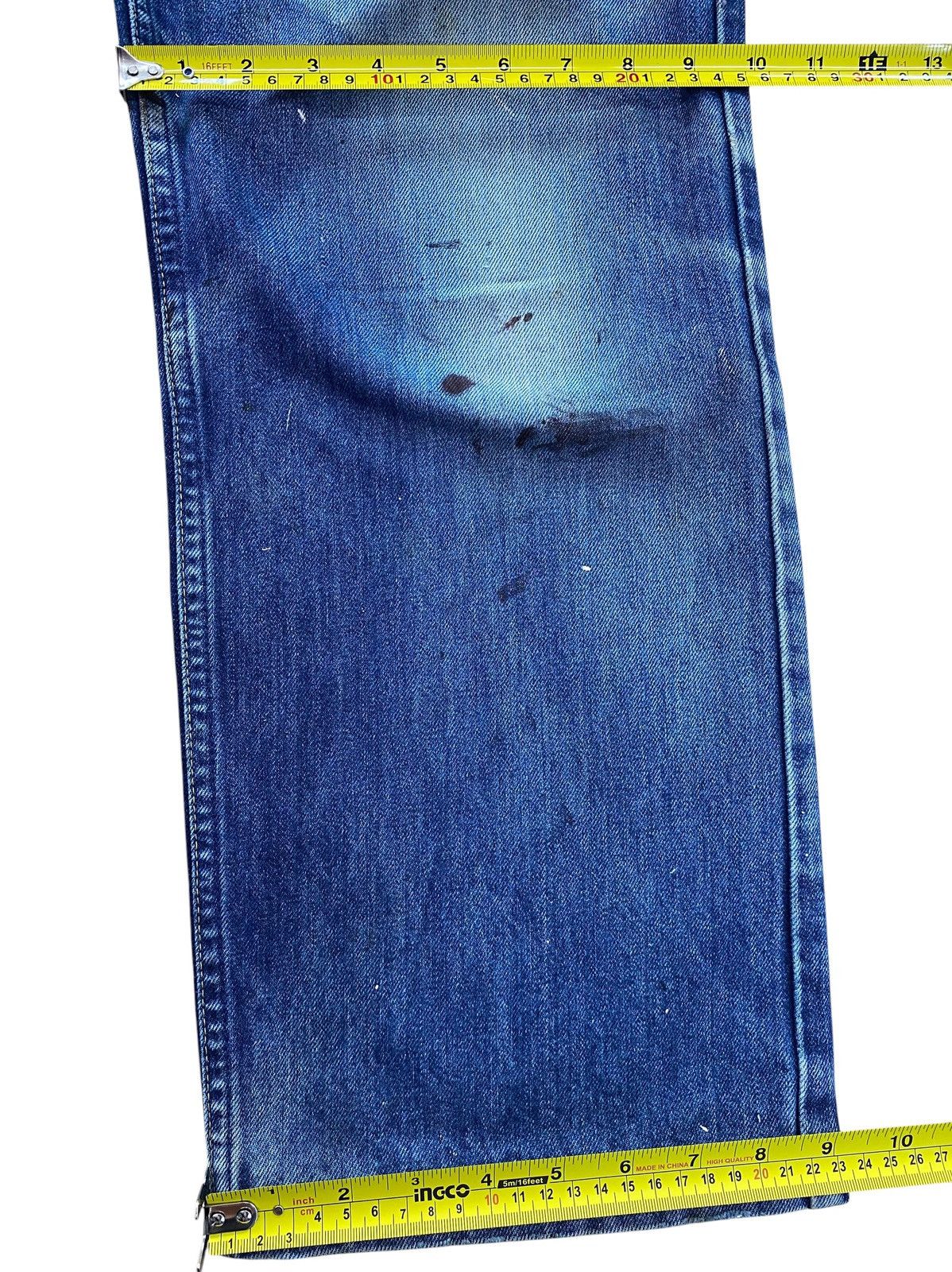 Eddie Bauer Eddie Bauer Faded Blue Wash Distressed Straight Leg Jeans Size US 30 / EU 46 - 9 Thumbnail
