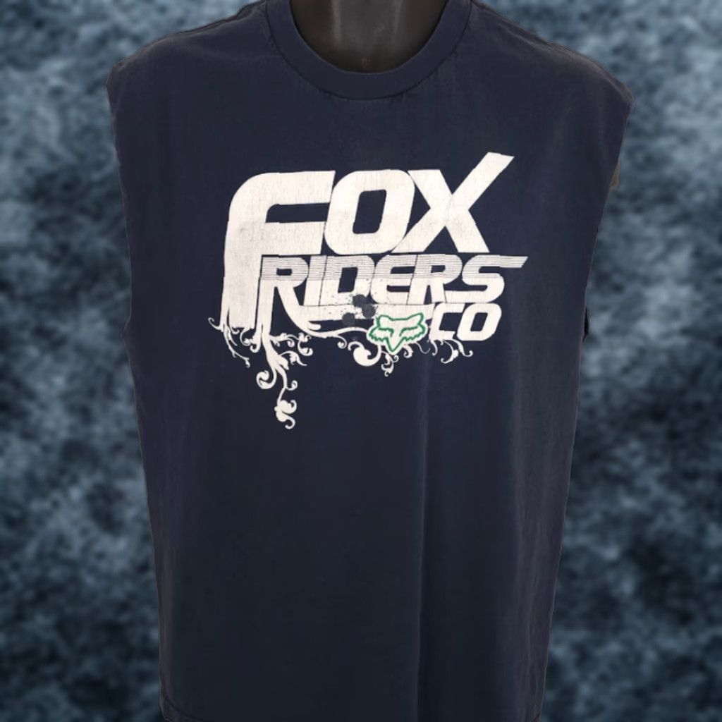 Vintage VINTAGE Fox Racing T Shirt Mens Size Large Blue 90s Motocross Supercross Size US L / EU 52-54 / 3 - 1 Thumbnail