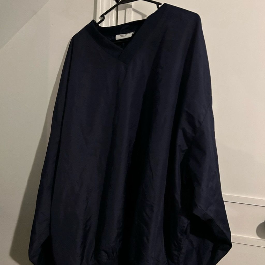 Augusta Sportswear Navy V-Neck windbreaker Size US XL / EU 56 / 4 - 1 Thumbnail