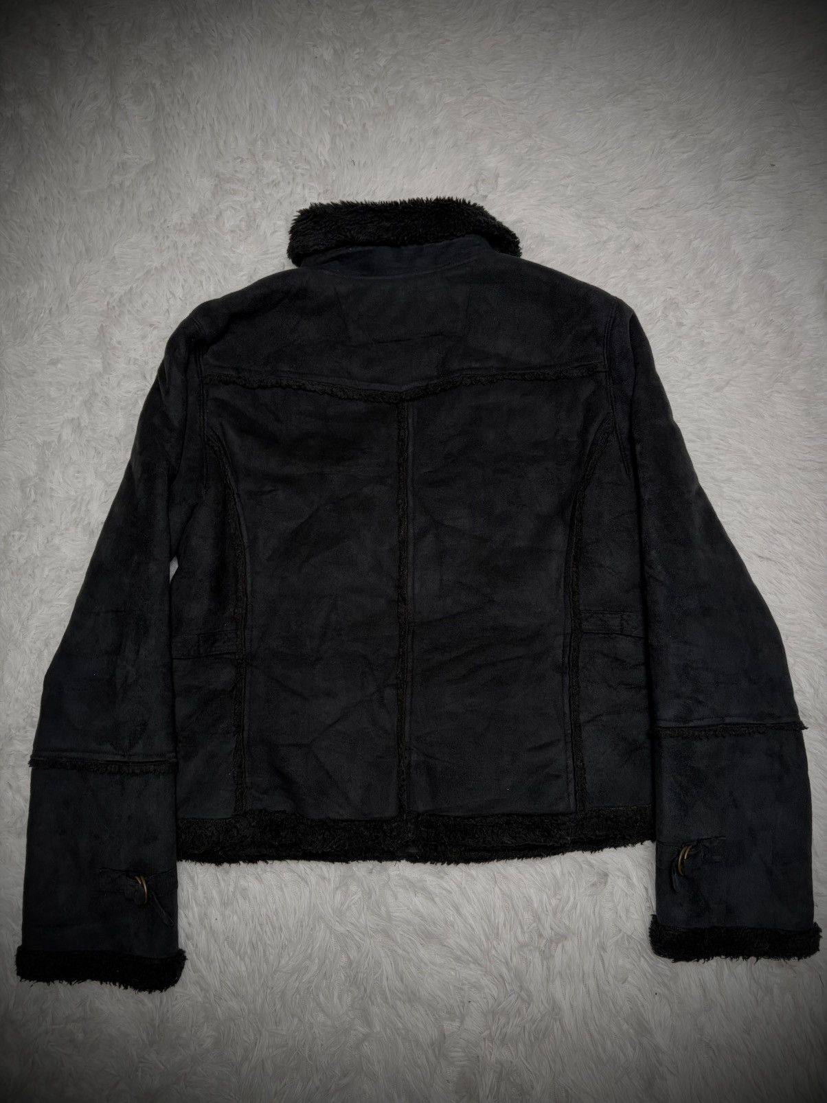 2000s vkei Japanese brand Comme Ca Ism furr jacket