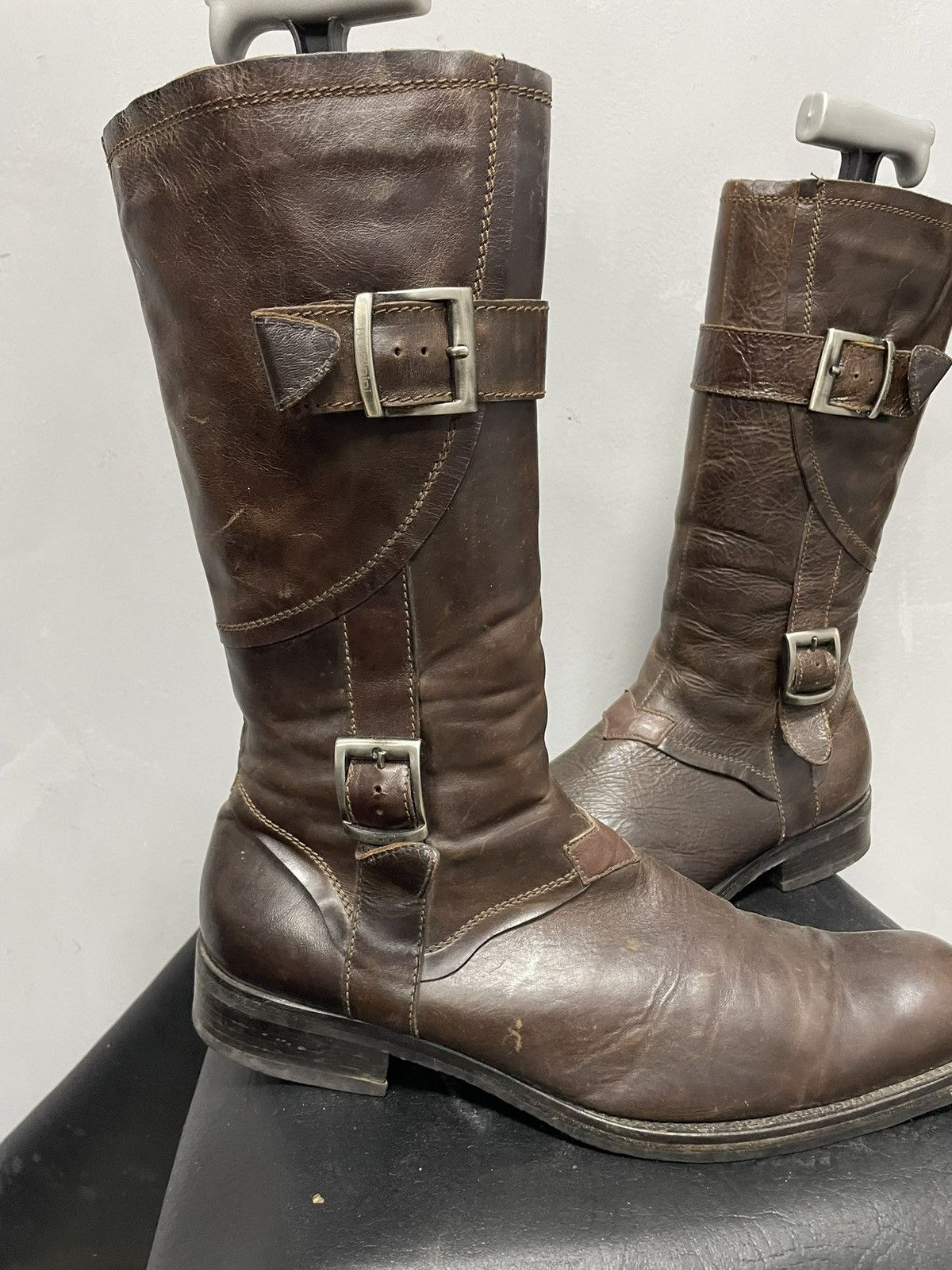 MoMA Avant garde hight moto leather boots if six was nine style Size US 9 / EU 42 - 2 Thumbnail