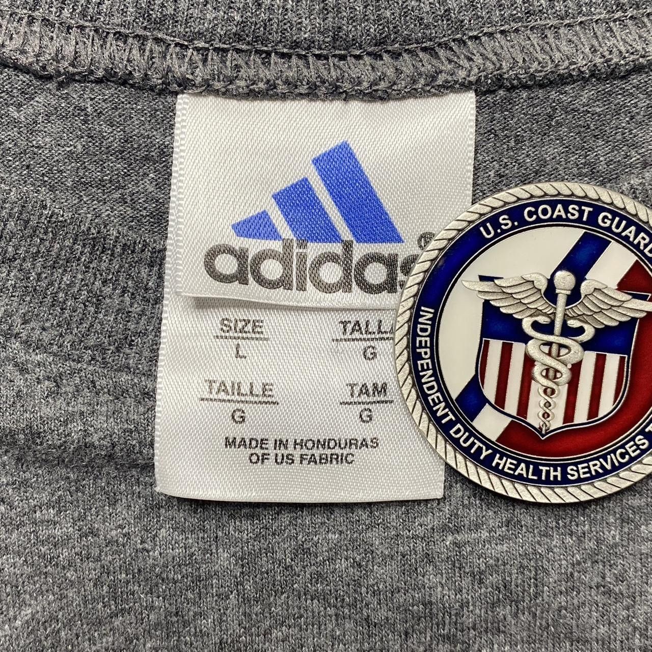 Adidas Vintage Adidas Gray Tee Size Large Size US L / EU 52-54 / 3 - 3 Thumbnail