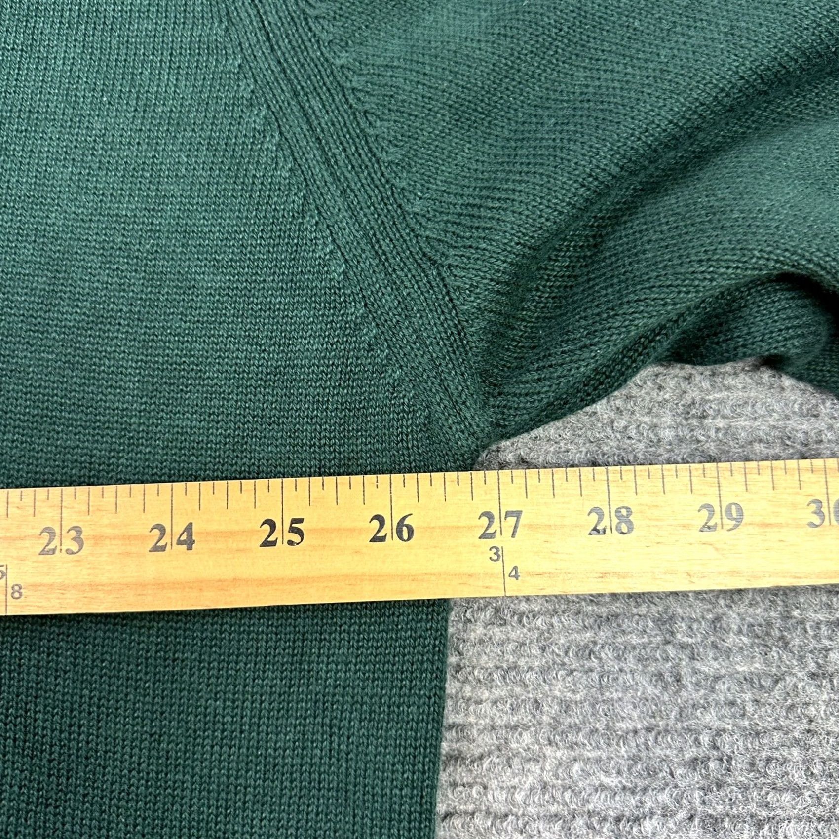 Vintage VINTAGE Mens Sweater 3XL Green V-Neck 100% Cotton Egyptian Nile Cotton Heavyweight Knit Michael Thomas USA 90s Size US XXL / EU 58 / 5 - 6 Thumbnail