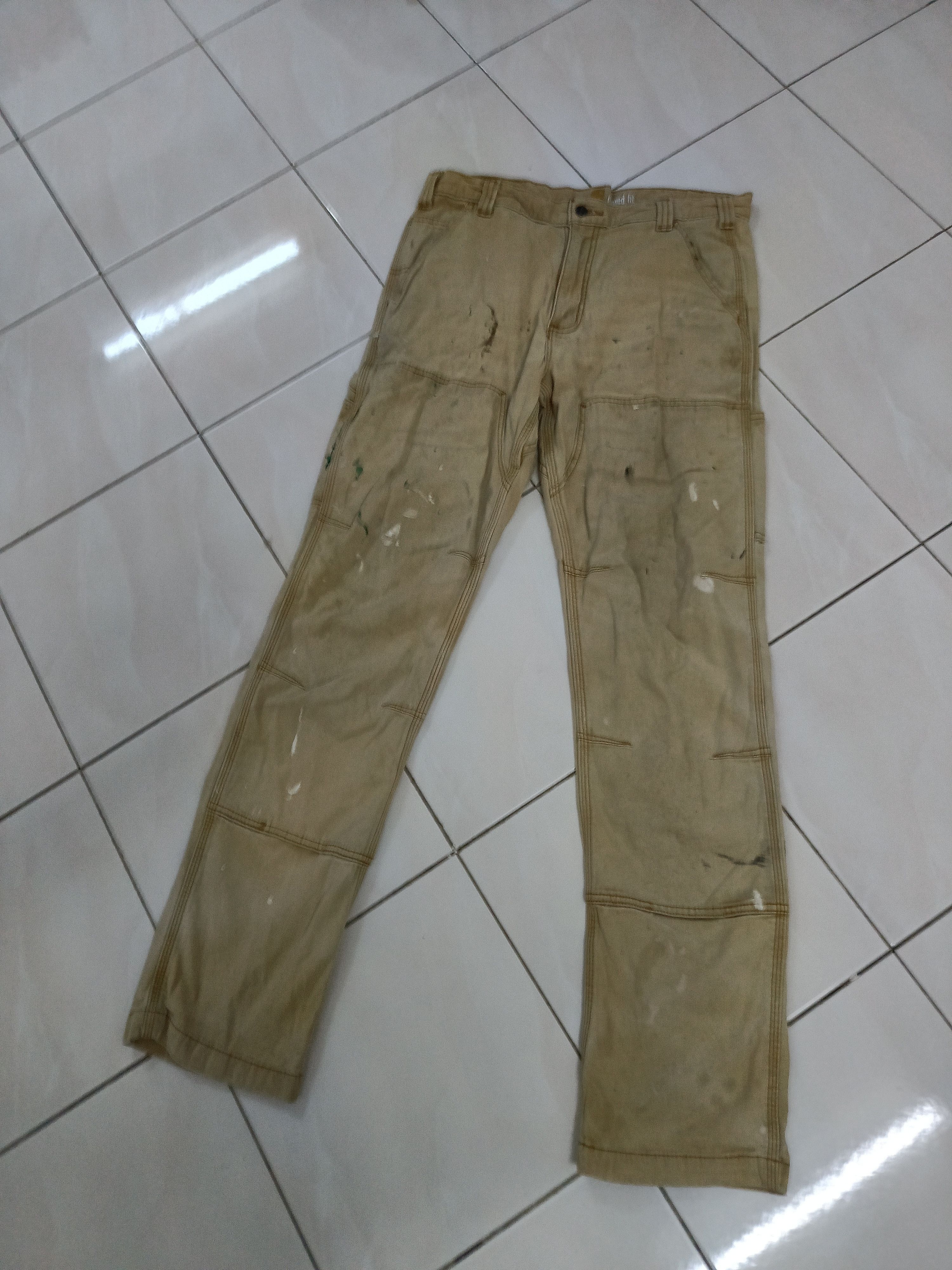 Beauty Beast × Carhartt Carhartt Double Knee Paint Splash Pants Size US 33 - 4 Thumbnail