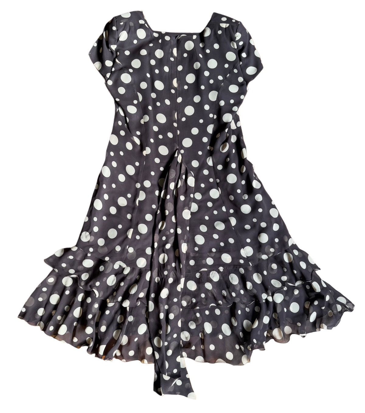 Vintage Pinuccia Botondi Polka Dot Dress Rare 1990s Italian Design Size L / US 10 / IT 46 - 1 Thumbnail