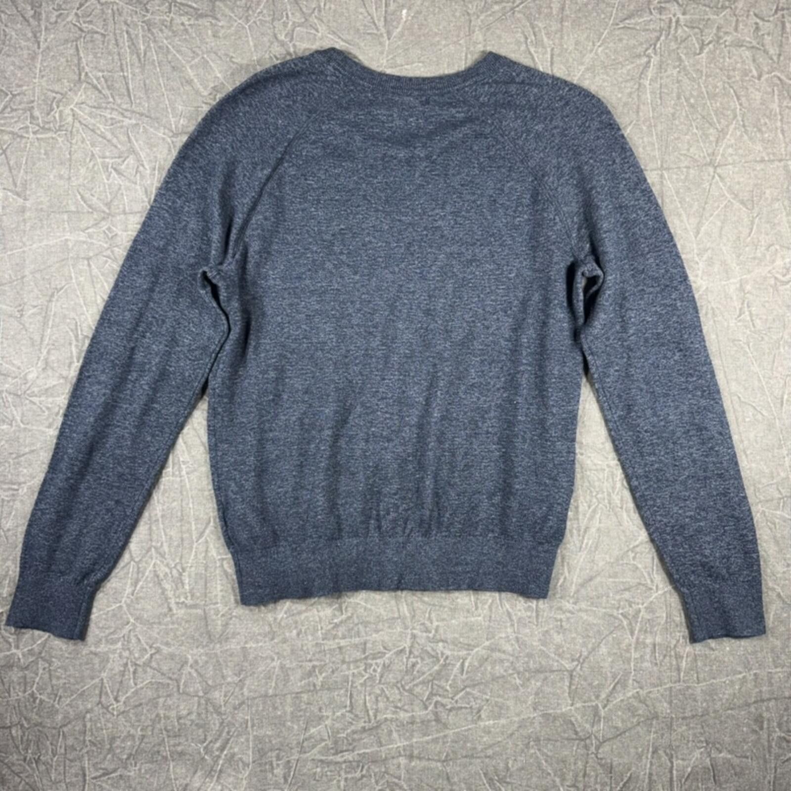 Banana Republic Banana Republic Sweater Women's M Blue V-Neck 100% Cotton Size M / US 6-8 / IT 42-44 - 7 Thumbnail