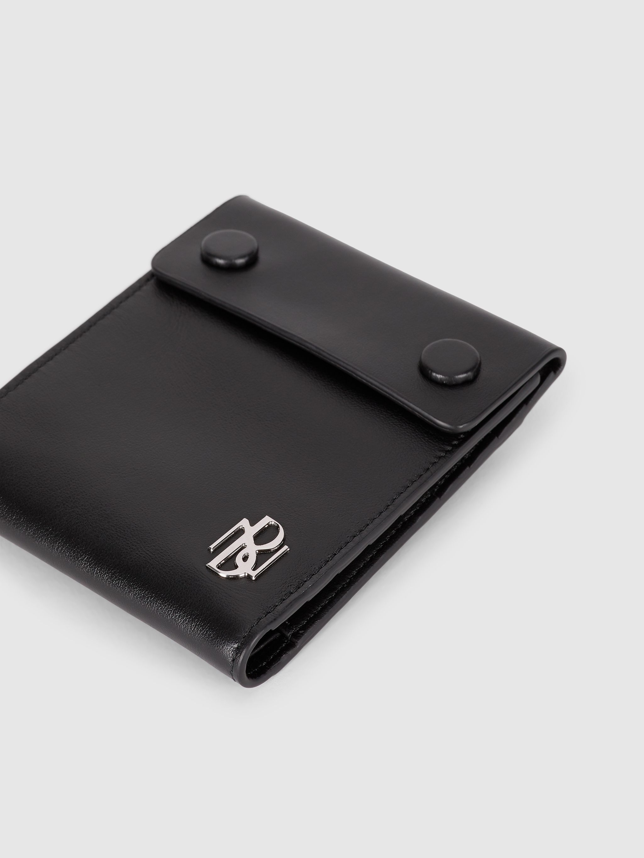 Neil Barrett **NEIL BARRETT Metal Monogram Leather Strap Bag Size ONE SIZE - 9 Thumbnail