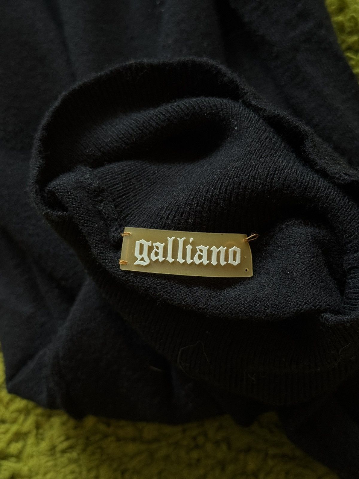 John Galliano × Vintage Galliano 2000s archive vintage knit logo wool sweater Y2K Size M / US 6-8 / IT 42-44 - 5 Thumbnail