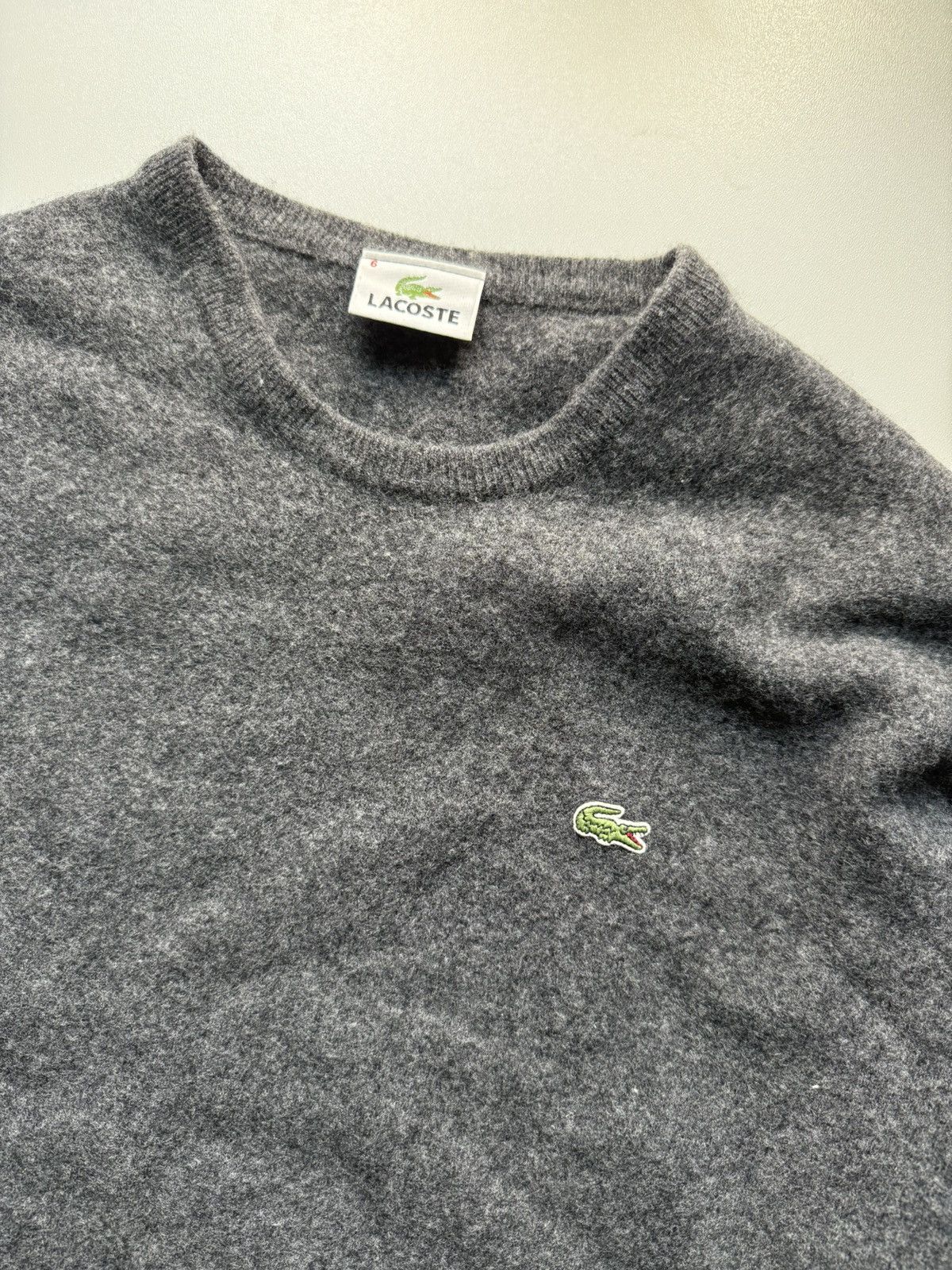 Lacoste × Vintage LACOSTE WOOL SWEATER, ORIGINAL, WARM, SOFT, SIZE M Size US M / EU 48-50 / 2 - 2 Thumbnail