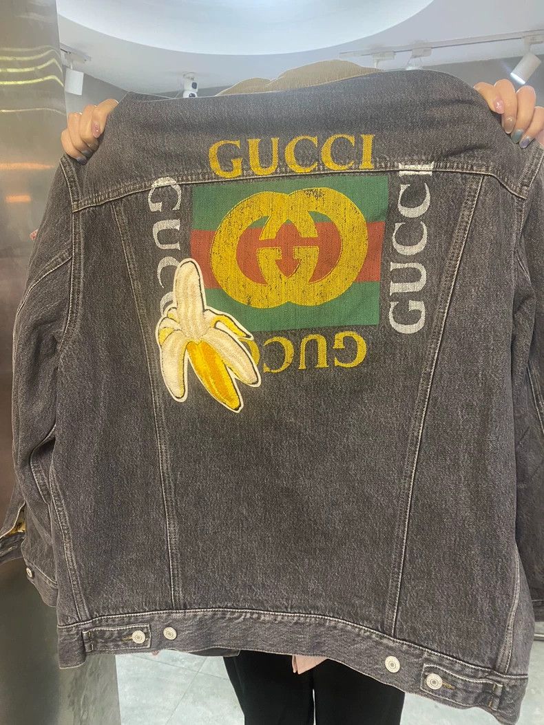 Gucci Gucci Piglet Banana Denim Jacket Cotton Jacket 2504-Nextarr Size US S / EU 44-46 / 1 - 2 Thumbnail
