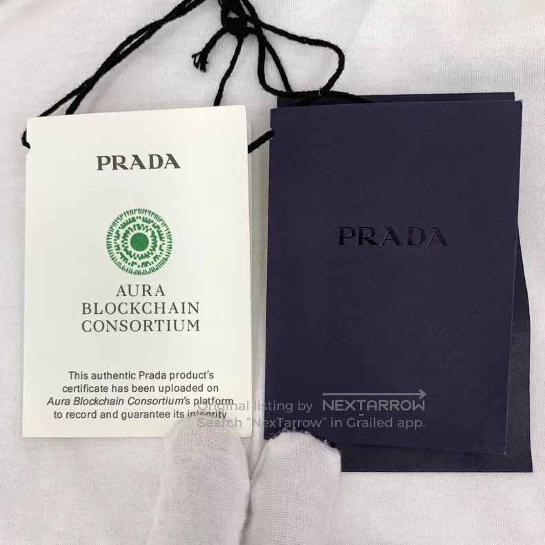 Prada Prada White pocket triangle cotton round-neck short-sleeve Size US XS / EU 42 / 0 - 7 Thumbnail