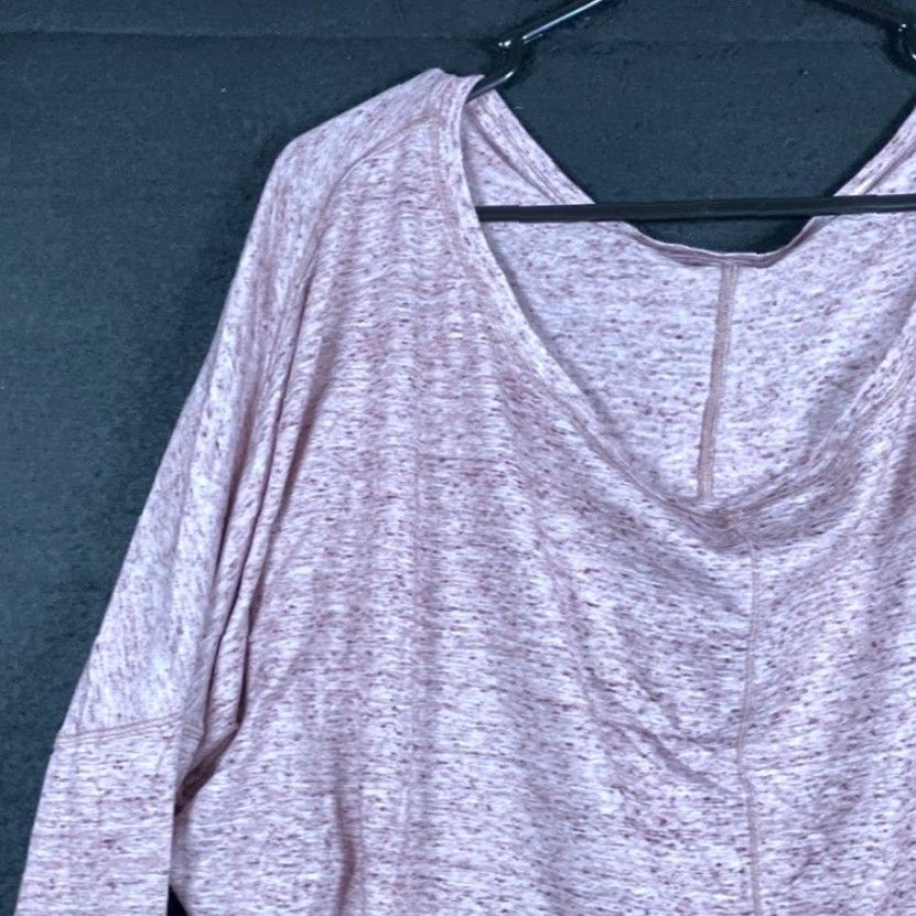 Athleta Athleta Sweater Women's Purple Heathered Cowl Neck Oversized Long Sleeve L Size L / US 10 / IT 46 - 3 Thumbnail