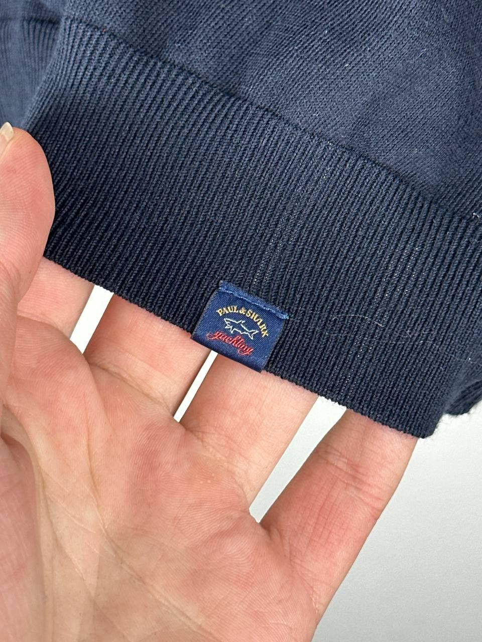 Paul & Shark Paul & Shark Fresco Luxury Navy Knitted Polo T Shirt Size US M / EU 48-50 / 2 - 7 Thumbnail