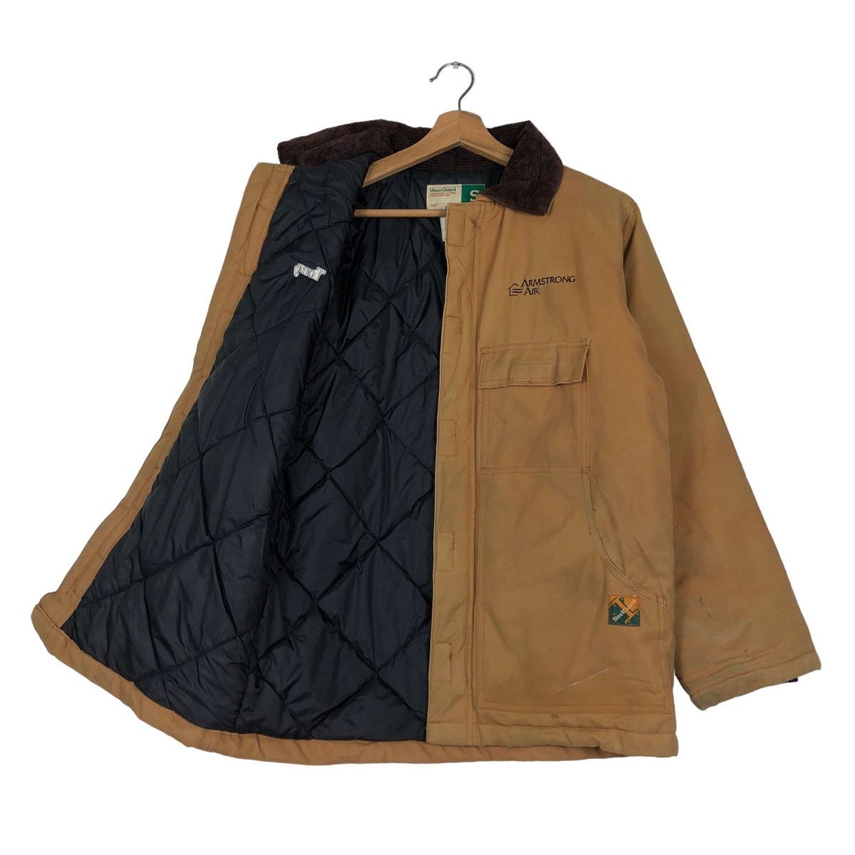 Garment Reproduction of Workers Vintage Wear Guard Chore Duck Canvas Bomber Jacket Carhartt Size US S / EU 44-46 / 1 - 11 Thumbnail