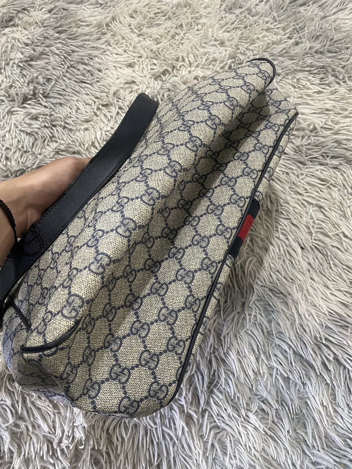 Gucci Gucci GG Supreme Navy Blue Size ONE SIZE - 9 Thumbnail