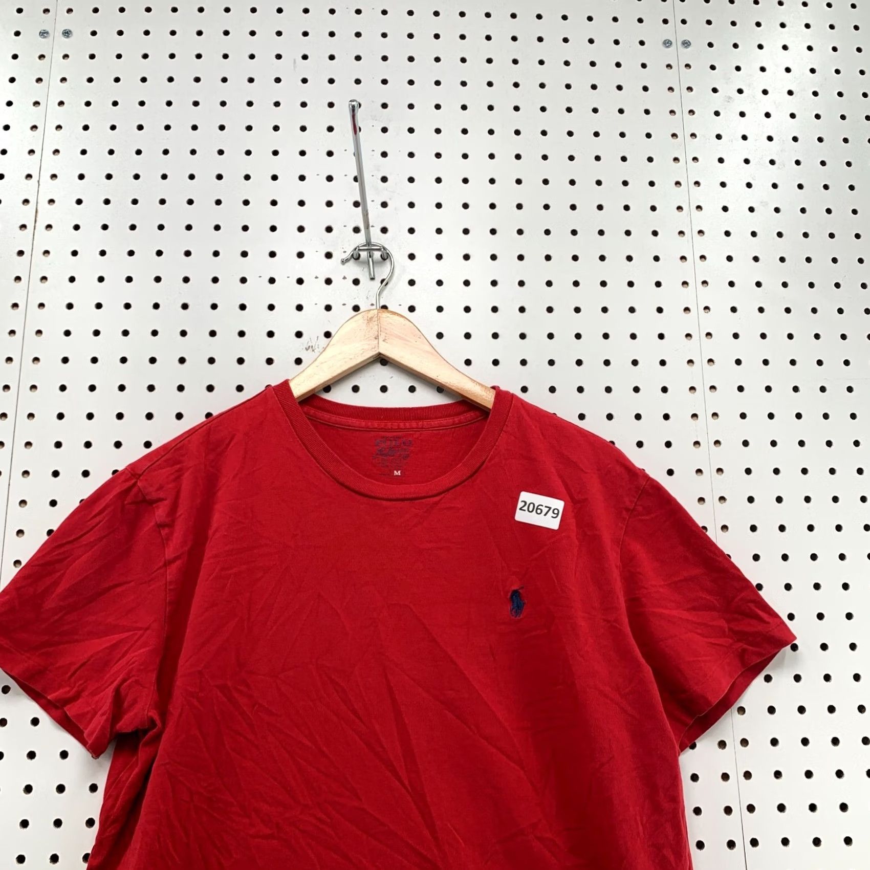 Polo Ralph Lauren Polo Ralph Lauren Shirt Mens Medium Red Blue Pony Short Sleeve Crew Neck 20x26 Size US M / EU 48-50 / 2 - 6 Thumbnail