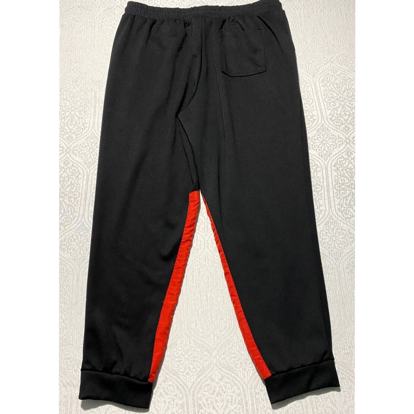 Nike Nike Mens 4X Jogger Pants Black Red Colorblock Cotton Blend Sweatpants Size US 39 - 4 Thumbnail