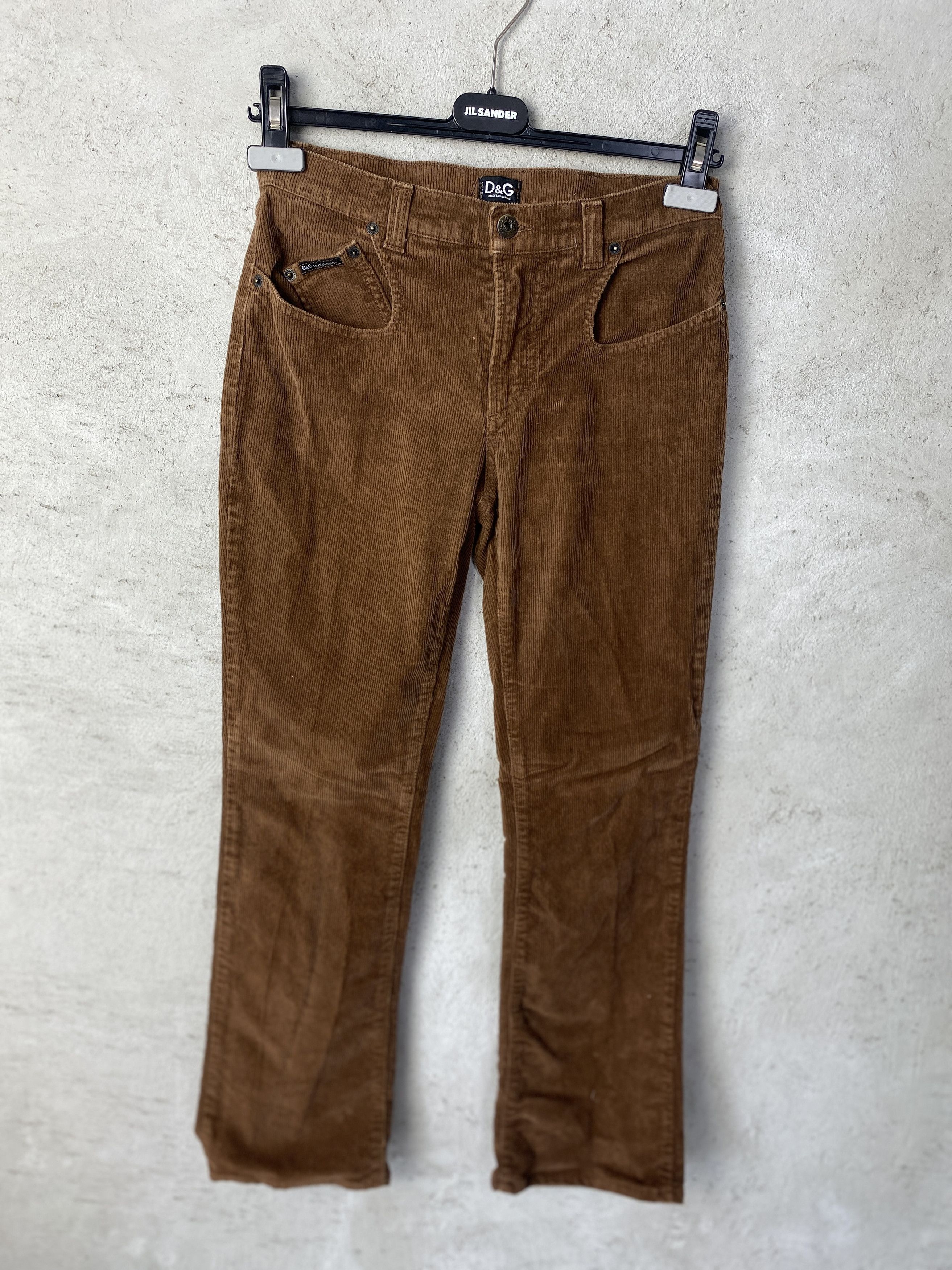 Dolce & Gabbana Dolce & Gabbana vintage corduroy pants y2k Size 27" / US 4 / IT 40 - 1 Thumbnail