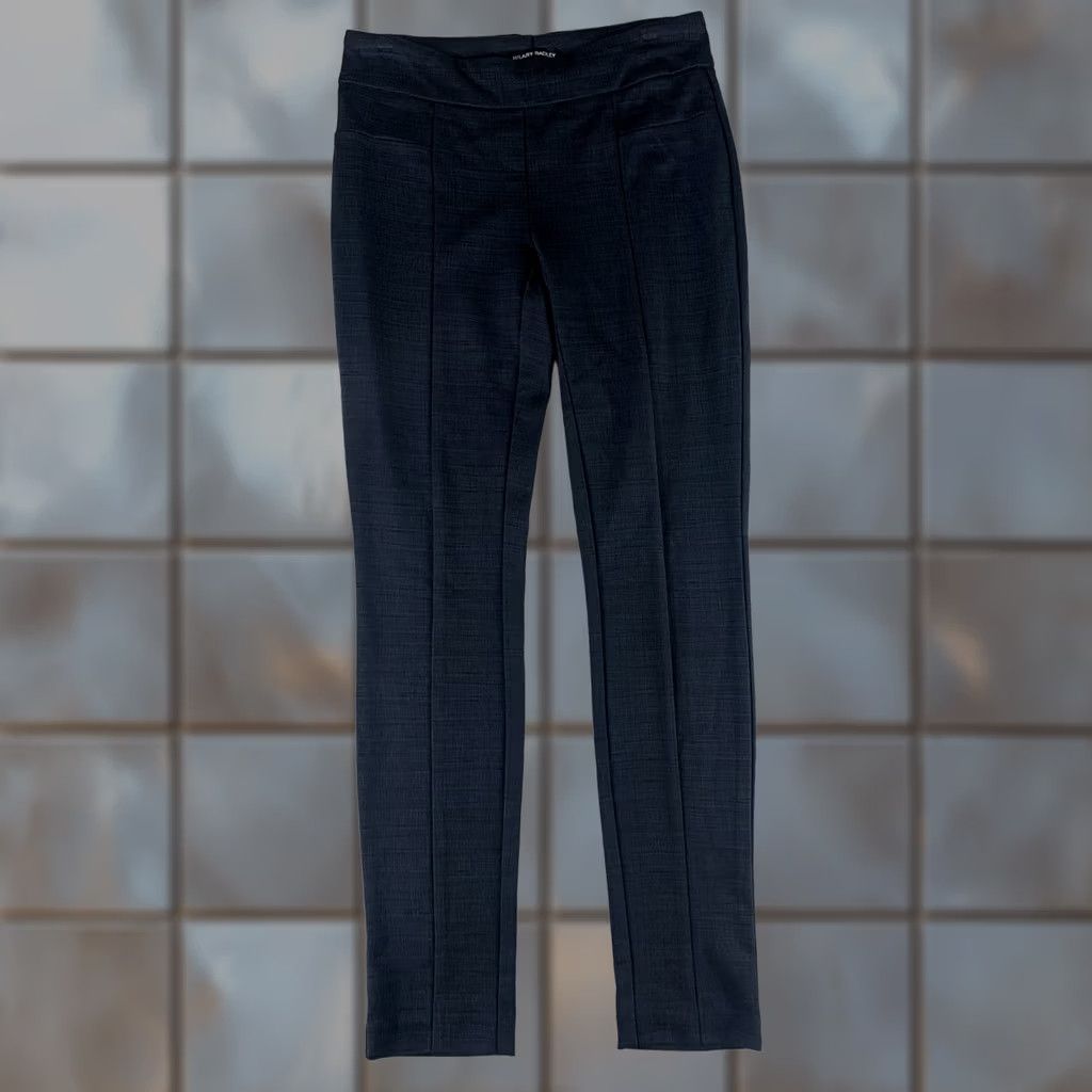 Vintage HILARY RADLEY PANTS WOMENS SMALL BLUE BLACK Size 30" / US 8 / IT 44 - 1 Thumbnail