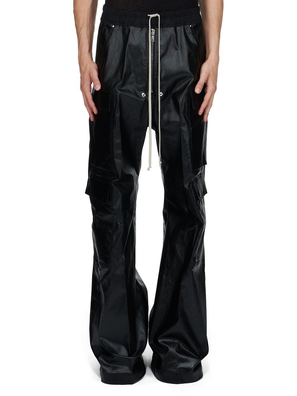 Rick Owens o1s1v1n0724 Cargo Pants in Black Size US 34 / EU 50 - 1 Thumbnail