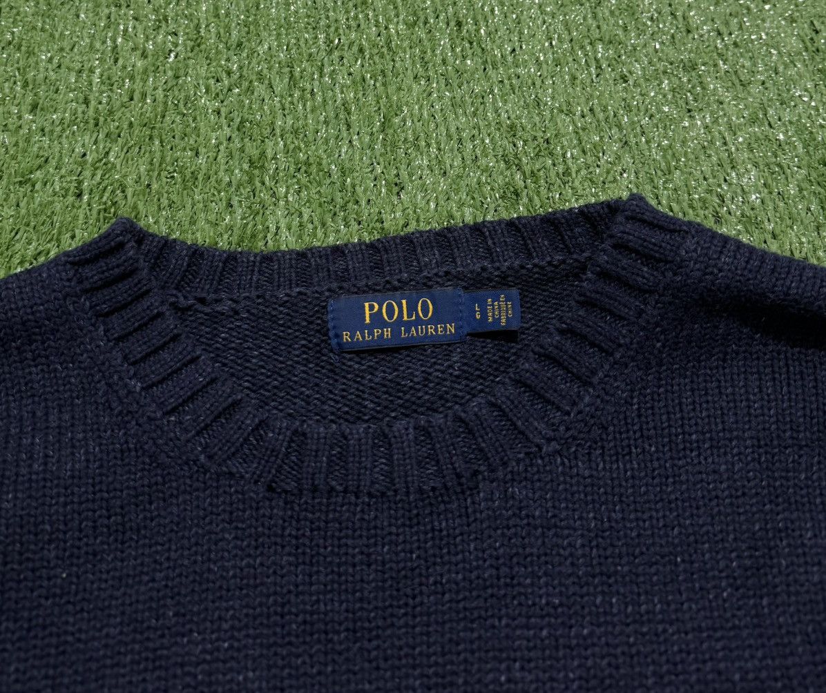 Polo Ralph Lauren Polo Ralph Lauren Navy Sweater USA Flag Rare Size US L / EU 52-54 / 3 - 3 Thumbnail