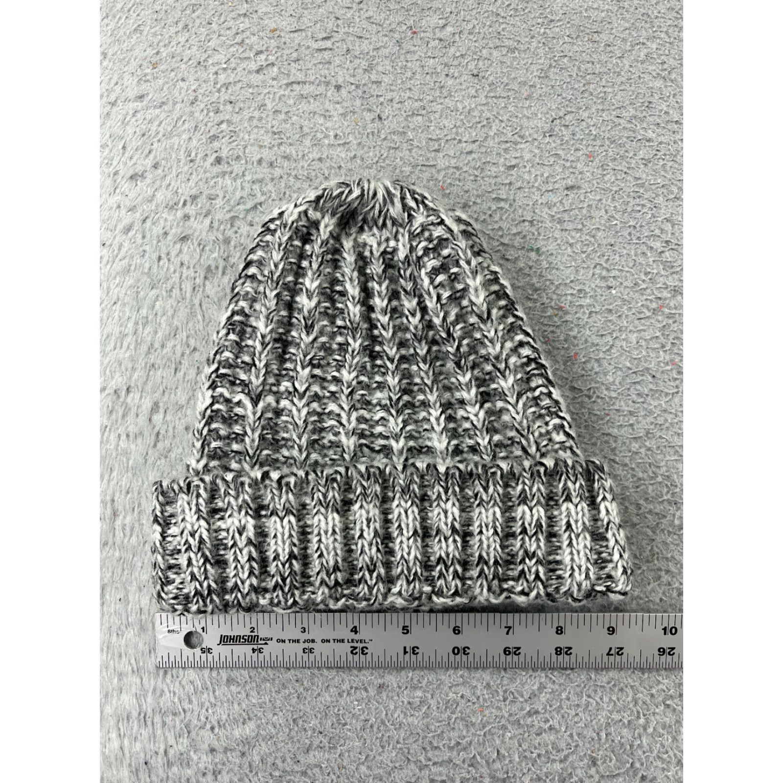 Cotton On Cotton On Beanie Knit Hat Adults One Size Gray 100% Acrylic Winter Ski Beanie Mens Size ONE SIZE - 3 Thumbnail