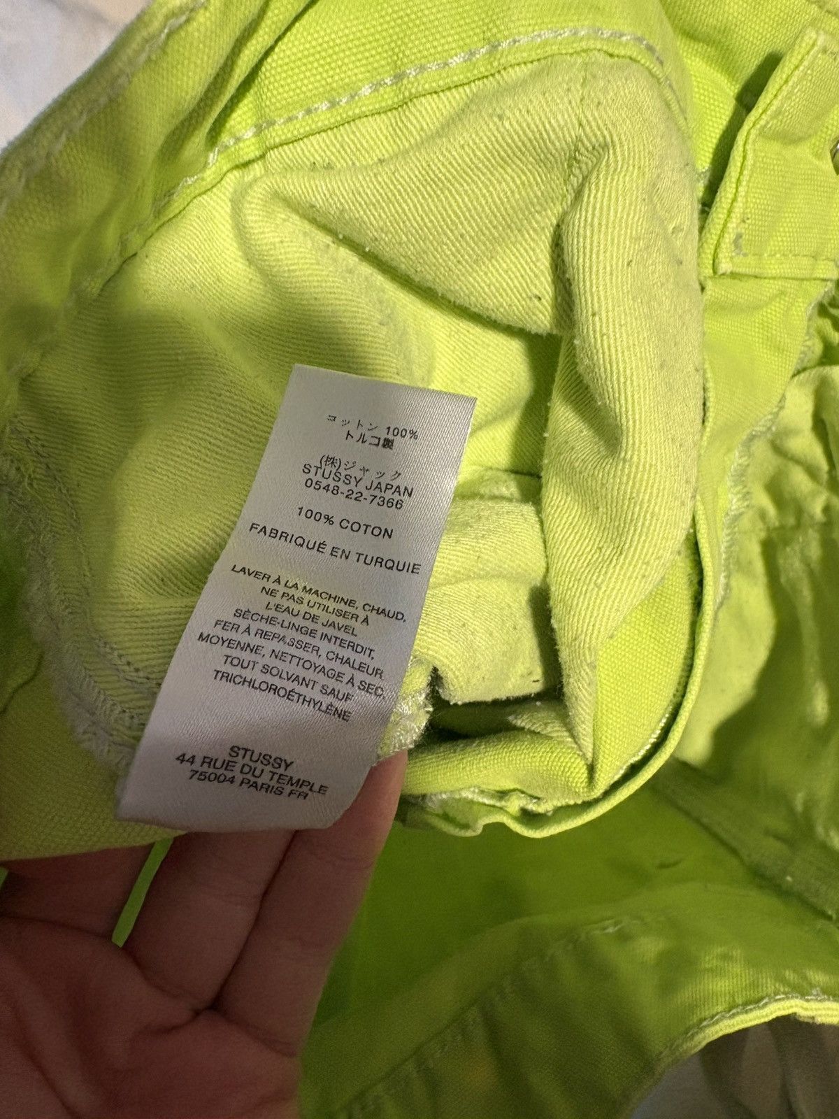 Stussy Stussy Dyed Canvas Work Pant 'Neon' Size US 28 / EU 44 - 5 Thumbnail