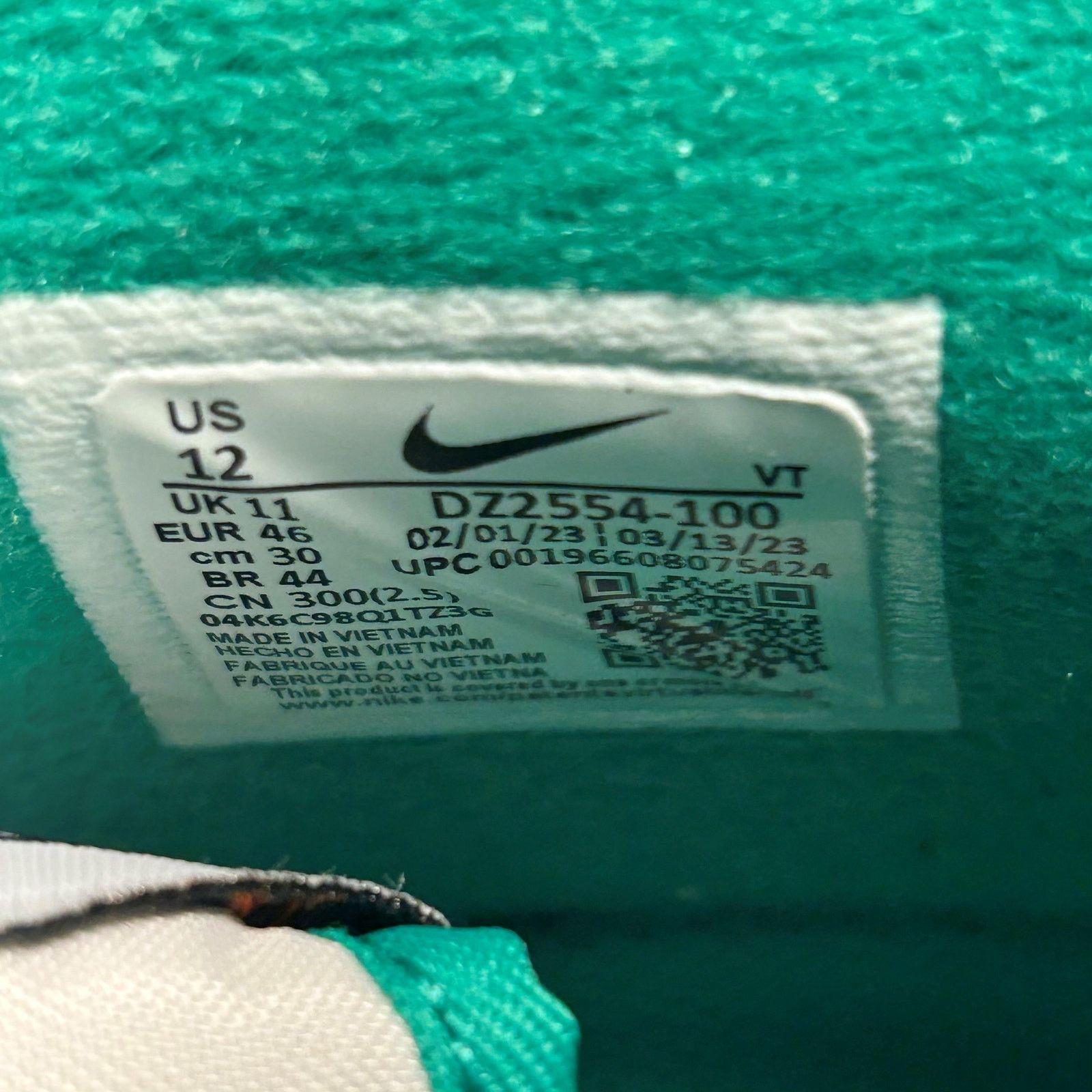Nike Nike Air Force 1 Mid '07 LV8 White/Black/Stadium Green Sz 12 Size US 12 / EU 45 - 9 Thumbnail