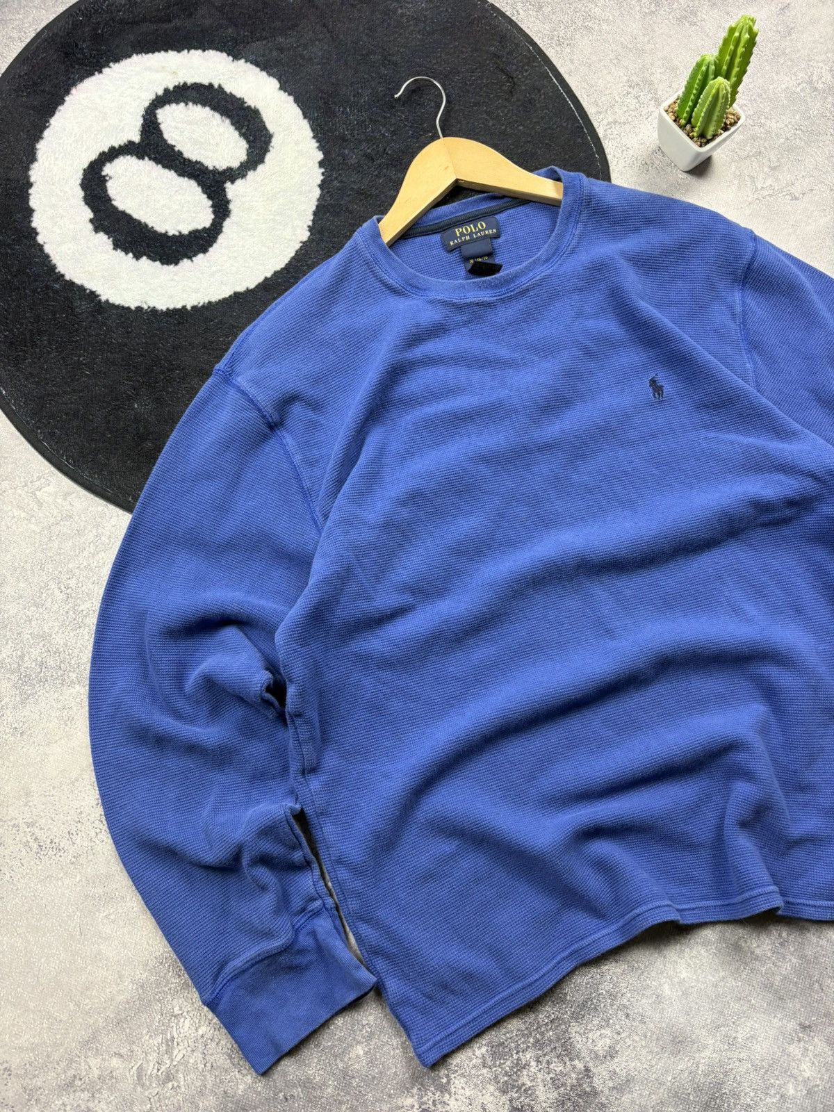 Polo Ralph Lauren POLO RALPH LAUREN Hype Blue Cotton Sweatshirt Streetwear Size US XL / EU 56 / 4 - 3 Thumbnail