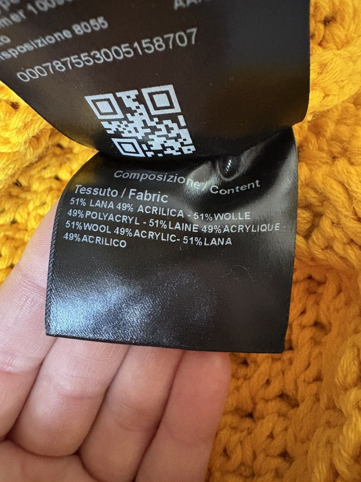 Calvin Klein 205W39NYC Calvin Klein 205w39nyc yellow sweater XXL Size US XXL / EU 58 / 5 - 7 Thumbnail